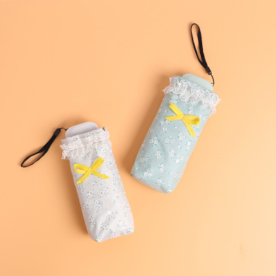 五折伞女韩国风小清新创意手机伞 超轻打扑克剧烈运动视频软件下载口袋太阳伞晴雨伞